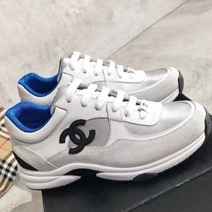 NWT Chanel Trainer White CC Logo